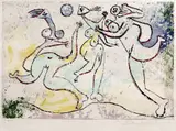Pablo Picasso, Trois femmes jouant au ballon sur la plage