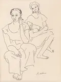 Idel Ianchelevici, Africance, tuș pe hârtie