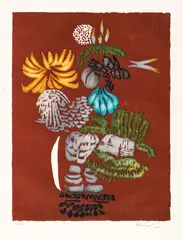 Jacques Hérold, Fleurs, cromolitografie