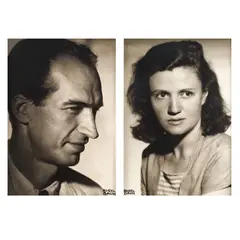Aurel Bauh, Natalia Dumitrescu și Alexandru Istrati, gelatin silver print
