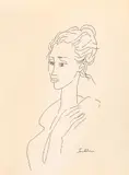 Idel Ianchelevici, Melancolie, tuș pe hârtie