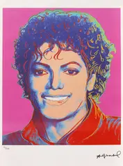 Michael Jackson by Andy Warhol, cromolitografie, sold Oct 2020
