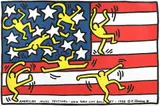 Keith Haring, American Music Festival, 1988, serigrafie, neînrămată
