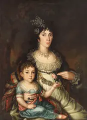 Mihail Töpler, Vorniceasa Smaranda Manu, 1809-1810, ulei pe pânză