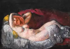 Nud by Mihail Simonidy, ulei pe pânză, sold Oct 2020