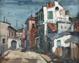 Jean Cheller, Citadină, ulei pe carton