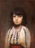 Maria Deleanu by George Demetrescu-Mirea, 1882, ulei pe pânză, offered Oct 2020
