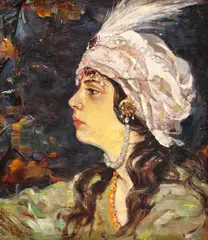 Hula Ajdukiewicz, Eleganță orientală, 1913, ulei pe pânză