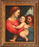Madonna della Tenda (după o lucrare de Rafael Sanzio) by sec. Xix Școală Italiană, ulei pe pânză, sold Oct 2020