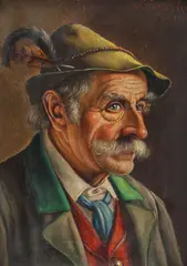 Walter Roessler, Bavarez, ulei pe lemn
