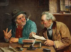 Franz Defregger, O afacere bună, ulei pe lemn
