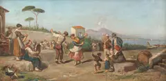 Augusto Corelli, Tarantela, ulei pe lemn