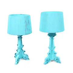 Kartell, Pereche de lămpi Bourgie, designer Ferruccio Laviani, provine din colecția Jean-Philippe Guilbert, policarbonat; vopsit ulterior