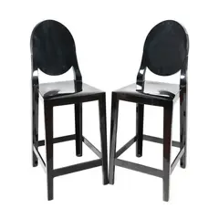 Kartell, Pereche de scaune din colecția Kartell One More, designer Philippe Starck, pentru bar, plastic