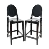 Kartell, Pereche de scaune din colecția Kartell One More, designer Philippe Starck, pentru bar, plastic