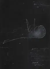 Julian Mereuță, Providența care rectifică locul și cauza, 1972, creioane colorate și cretă pe hârtie