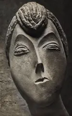 Constantin Brancusi, Portret de femeie (Baroneasa Renée Frachon), c. 1908- 1910, vintage gelatin silver print
