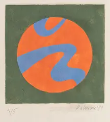 Torund by Vasile Dobrian, 1987, linogravură, sold Sep 2020