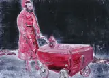Lapo Simeoni, Happy Days, 2014, ulei pe pânză lipită pe lemn