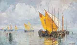 Alexandru Poitevin Scheletti, Veneția, ulei pe pânză