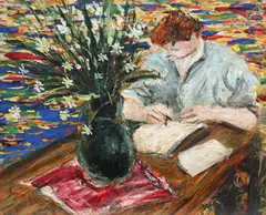Paul Ackerman, Scrisoarea, ulei pe carton