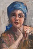 Theodor Cateliu, Fetiță cu basma albastră