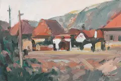 Peisaj la Baru Mare by Constantin Daradici, ulei pe pânză, sold Sep 2020