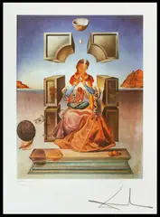 Salvador Dalí, Madona din Portul Lligat, cromolitografie