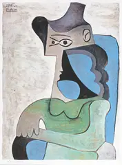 Pablo Picasso, Portret cubist, cromolitografie