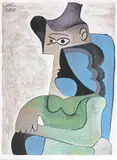 Portret cubist by Pablo Picasso, cromolitografie, sold Sep 2020