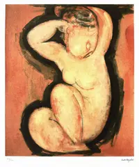 Amedeo Modigliani, Nud, cromolitografie