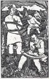 Nicolae Brana, Cosași, xilogravură
