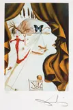 Portretul Katharinei Cornell by Salvador Dalí, cromolitografie, sold Sep 2020
