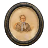 Anne-Octavie L'Hardy, Madame Vancher, 1865, acuarelă şi creion pe carton subţire