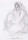 Nicolae Vermont, Chivuță, cărbune pe hârtie