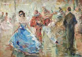Nicolae Furduescu, Bal mascat, ulei pe carton
