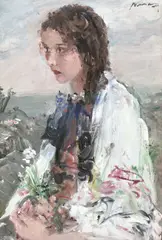 Inocență by Aurel Naray, ulei pe pânză, sold Sep 2020