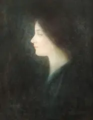 Nicolae Grimani, Profil de femeie, 1911, ulei pe pânză