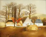 Virgil Mancaş, Toamnă, 1985, ulei pe pânză