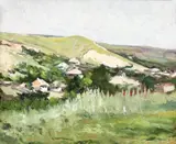 Otto Briese, Margine de sat, 1943, ulei pe carton