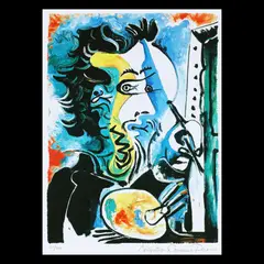 Autoportret by Pablo Picasso, cromolitografie, sold Jul 2020