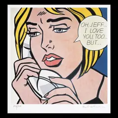 Oh, Jeff! by Roy Lichtenstein, cromolitografie, sold Jul 2020