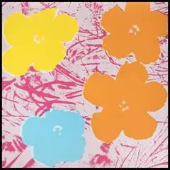 Flori by Andy Warhol, cromolitografie, sold Jul 2020