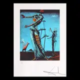 Girafă în flăcări by Salvador Dalí, cromolitografie, sold Jul 2020