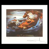 Figurile rinocerontice ale lui Illisus sculptat de Phidias by Salvador Dalí, cromolitografie, sold Jul 2020