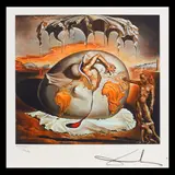 Copilul geopolitic privește nașterea Omului Nou by Salvador Dalí, cromolitografie, sold Jul 2020