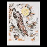 Marc Chagall, Cuplu, acvaforte și gravură în culori