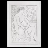 Pablo Picasso, Nud, acvaforte
