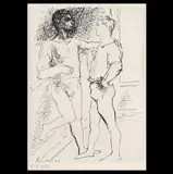 Pablo Picasso, Dansatori în repaos, acvaforte și gravură cu acul