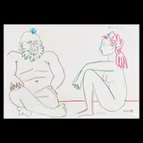 Situație comică by Pablo Picasso, cromolitografie, sold Jul 2020